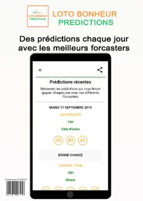 Loto Bonheur Predictions android App screenshot 2